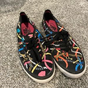 vans lo pro smooth canvas ornate keys pearls chains